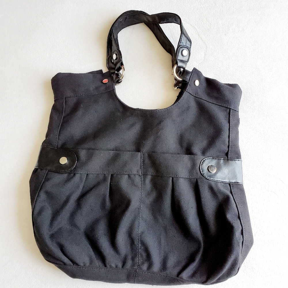 Roots Black Canvas Tote